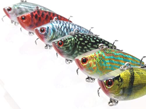 Minnow Crankbait for Bass Fishing Bass Lure Jerkbait Fishing Lures and Tackle Box - color: HL540KB