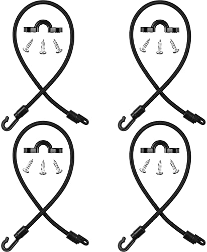 4 Pieces Rod Strap Holder Deck Mount Connector Mount Rod Strap Hold Down for Boat Kayak Boat Fishing(12 Inch) - size: 12 Inch