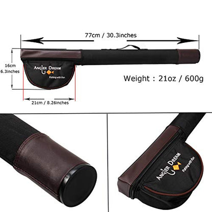 Fly Fishing Rod and Reel Combo - 3/5/8 WT Starter Kit with 4-Piece Fly Rod - color: Fly fishing kit 5-6WT Black Reel