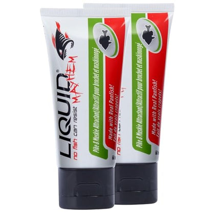 Liquid Mayhem Pike & Musky Fish Attractant Gel 60 ml / 2 oz · 60 Uses – Real Pike & Musky Bait & Aminos | UV-Enhanced Long-Lasting Gel – All Lure Types - size: 2-Pack