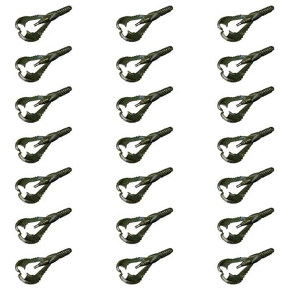 Lunker City Fishing 3" or 4" Karate Craw 3 Pack Bundle Soft Plastic Crawfish Bass Lure Open Claws Bait, 21 Pcs, Made in The USA - color: Top Two, size: 4 Inch