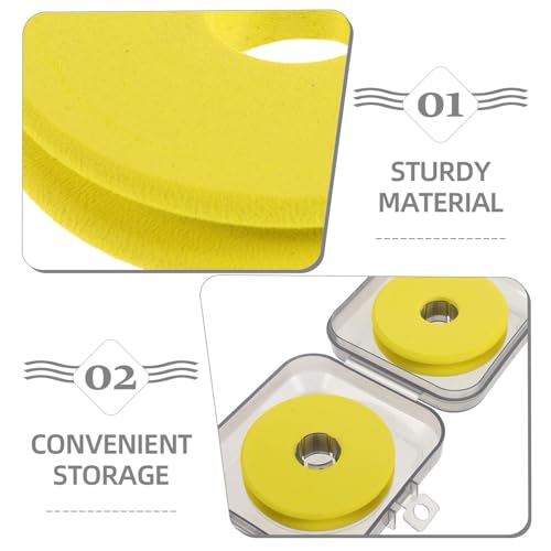 NOLITOY Fishing Line Storage Box with Two Spools Portable Fishing Rig Organizer with Foam Core for Anglers and Boat Storage