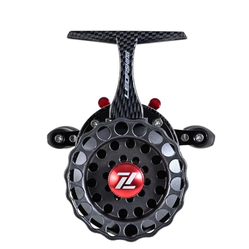 Fishing Reel Ice Fishing Trolling Fishing Reel Left Hand/Right Hand Metal High-Stem Raft Reel Carbon Texture