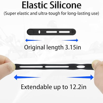 30 Pcs Silicone Fishing Rod Straps, Stretchy Fishing Rod Ties | Soft Lightweight Reusable Rubber Bands Belts for Pole Storage Cables Rods