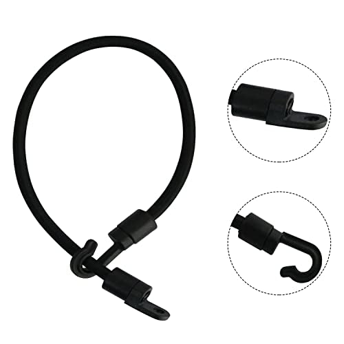Deck Mount Connector 2PCS Elastic Rope Bungee Rod Strap Holders with Screws for Fishing Boat Kayak Strap Rod Hold Down Strap, Boat Fishing Rod Tamer Straps Holder
