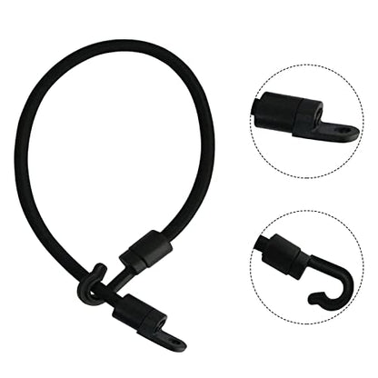 Deck Mount Connector 2PCS Elastic Rope Bungee Rod Strap Holders with Screws for Fishing Boat Kayak Strap Rod Hold Down Strap, Boat Fishing Rod Tamer Straps Holder