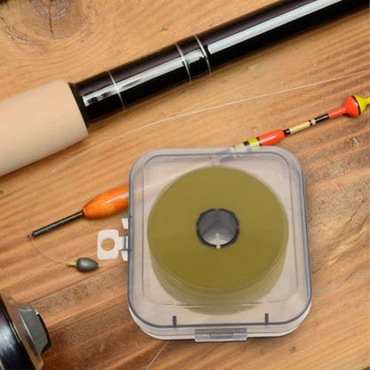 Happyyami Fishing Line Storage Box with Spools Fishing Leader Storage Organizer with Foam Core for Anglers and Tackle Management