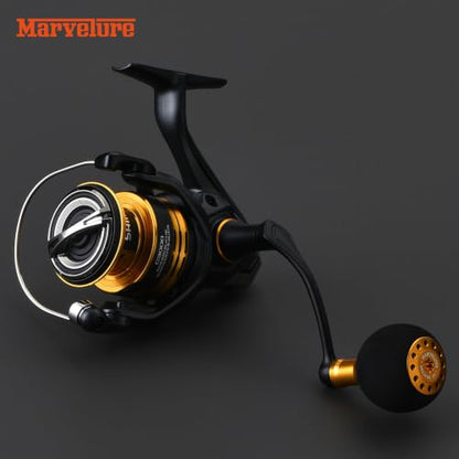 Comfort EVA Power Knob 1.5'' (38 mm) Compatible for Shimano Stella Stradic Vanford, Daiwa Exist LT Tatula LT Fuego LT, Spinning Reel Handle Replacement Knob - color: Black Gold