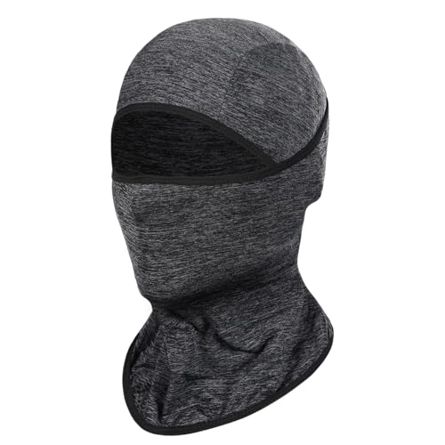 Achiou Ski Mask Balaclava Shiesty, Cooling Ice Silk Motorcycle Face Cover | Ski Mask for Men/Women,Breathable Face Mask,Thin Summer Balaclava,Versatile Use for Skiing Moto,UV Protection,Helmet Friendly - color: Hemp Gray