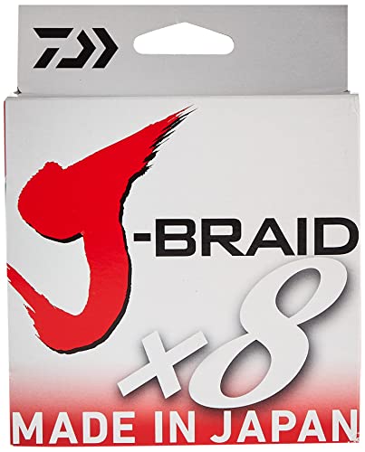 Daiwa J-Braid 300M 8-Strand Woven Round Braid Line - color: CHARTREUSE, size: 6 lb