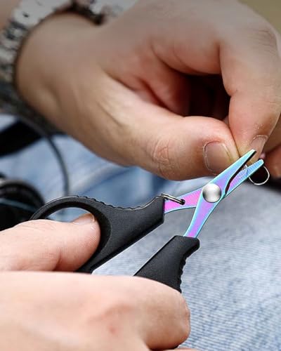 Stainless Steel Fishing Line Scissors Braided Line Scissors for Fishing LCC1648-01 - color: Black 1
