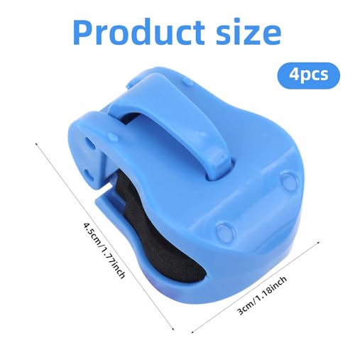4pcs Multifunctional Rod Holders Clips, Portable Beach Fishing Pole Holders Detachable Fishing Pole Clamp for Ground Practical Catching Fish Accessories Suitable for Most Rod Sizes