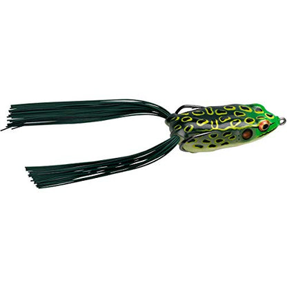 Booyah Pad Crasher Topwater Bass Fishing Hollow Body Frog Lure with Weedless Hooks - color: Bullfrog