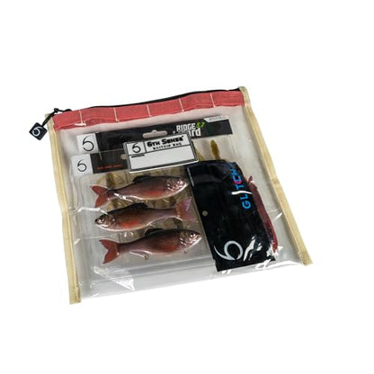6th Sense BaitZip Pro Bags – Durable Clear Tackle Organizers with Gusseted Bottom & YKK Zippers (Salmon, 12"x10") - color: Salmon, size: 12"x10"