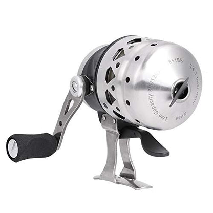 Fishing Reel with Hand Brake, Fishing Winding Displacement Line Reel for Fish Wheel Accessory