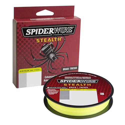 SpiderWire Stealth Braid Fishing Line - color: Hi-Vis Yellow, size: 125yd, style: 6lb Break Strength