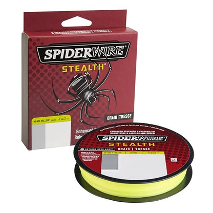 SpiderWire Stealth Braid Fishing Line - color: Hi-Vis Yellow, size: 125yd, style: 6lb Break Strength