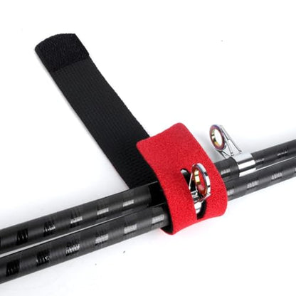 HUIOP 6pcs Fishing Rod Straps Fishing Pole Wrap Band Elastic Fishing Rod Holder Belts - color: Multicolor, size: 6pcs
