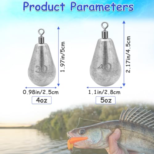 Long Casting Swivel Bell Sinkers Fishing Weights Drop Shot Weights with Swivels Fishing Lead Sinker 1/2oz 3/4oz 1oz 2oz 3oz - size: 4oz-5pcs