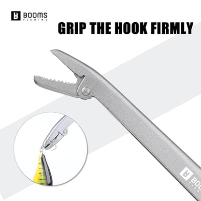 Booms Fishing R1 Stainless Steel Fish Hook Remover Extractor, 11-1/2 inches - color: Black_9.5"