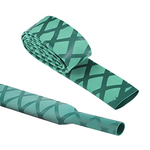 Heat Shrink Tubing, Heat Shrink Wrap Tube Sleeve for Fishing Rods Grip Handle with Non Slip and Insulation Green (Diameter 30mm, Length 39in) - color: Green, size: Diamter:30mm Length:39