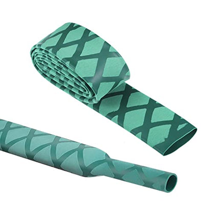 Heat Shrink Tubing, Heat Shrink Wrap Tube Sleeve for Fishing Rods Grip Handle with Non Slip and Insulation Green (Diameter 30mm, Length 39in) - color: Green, size: Diamter:30mm Length:39