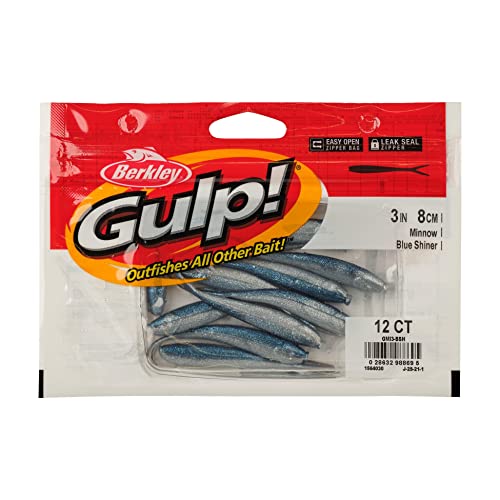 Berkley Gulp! Minnow Fishing Soft Bait - color: Blue Shiner, size: 3"