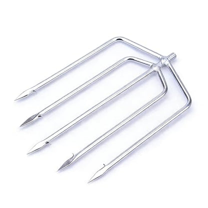 8mm Universal Screw 3-Prong 5-Prong Harpoon | Stainless Steel Fishing Harpoon Gig Gaff Hook for Frog Gigging, Spearfishing and Bowfishing