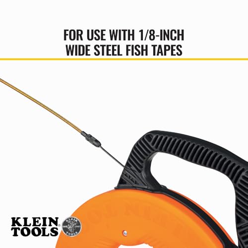 KLEIN TOOLS 50350 13-Inch Flexible Fish Tape Leader, Made in USA, for 1/8-Inch Wide Steel Fish Tapes