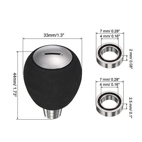 PATIKIL Fishing Reel Handle Knob, Lightweight EVA Fishing Reel Power Knob Handle Grip for Fishing Reel Replacement Parts - color: Silver