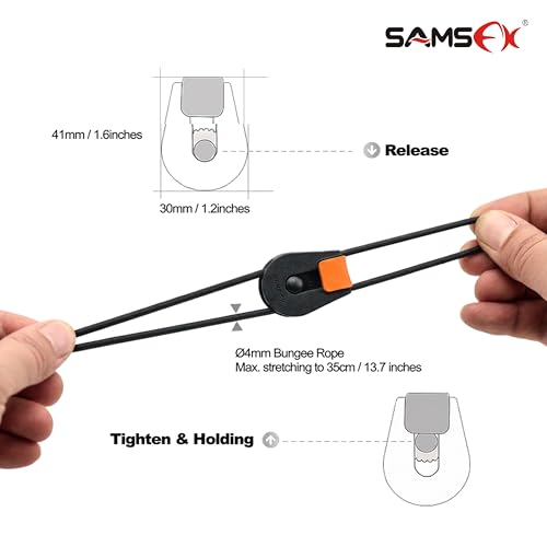 SAMSFX Fishing Rods Belt Stretchy Wrap Pole Straps Elastic Cable Ties for Casting, Spinning & Fly Rods - color: 4pcs, Black & Orange