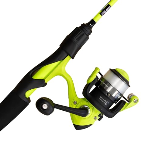 Reaction Tackle 2-Piece IM6 Carbon Fishing Rod and Reel Combo for Bass, Panfish, Trout, and Freshwater Fishing