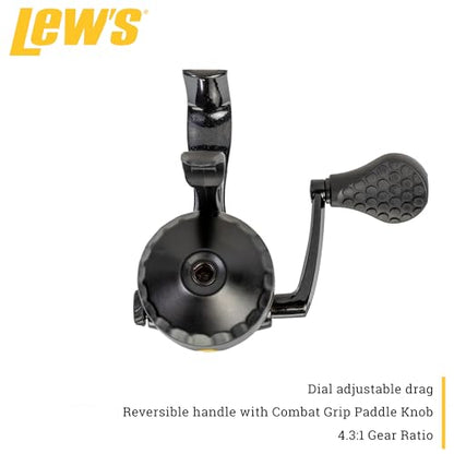 Lew's Wally Marshall Signature Series Underspin Fishing Reel, 2+1 Bearings, 4.3:1 Gear Ratio, All Metal Gears, Reversible Handle (Clam Packaging)