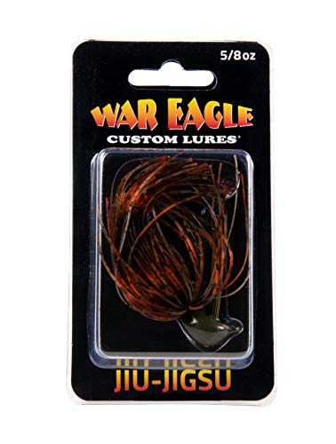 War Eagle Jiu-Jigsu Bass Fishing Lure with Weed Guard and Hole-in-One Style Skirt - color: Natural