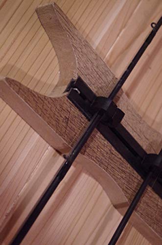 Old Cedar Outfitters Modular Wall Rack for Fishing Rod Storage, Holds up to 8 Fishing Rods - color: Distressed