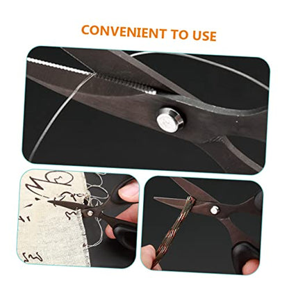 BESPORTBLE 2pcs Fishing Braided Ergonomic Portable Fishing Thread Cutter Non-slip Serrated Blades for Cutting for Enthusiasts