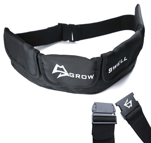Scuba weight belt with 4 pockets, quick release buckle & comfortable fit diving pocket weight belt with Protection from toxic lead weight exposure,weight pouch belt fit for waist 32" to 52"