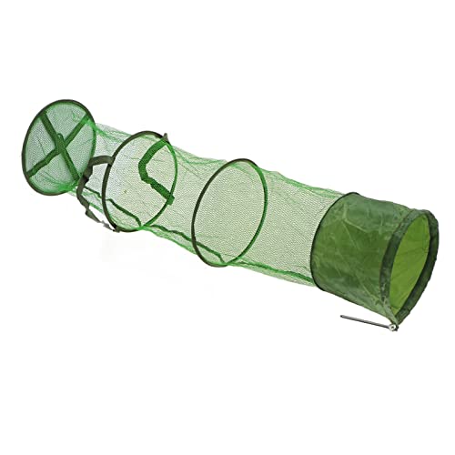 Collapsible Fishing Net Cage Portable Wire Fishing Basket with Floating Design Scratch Prevention for Keep Fish Alive - size: Large 24 Inch