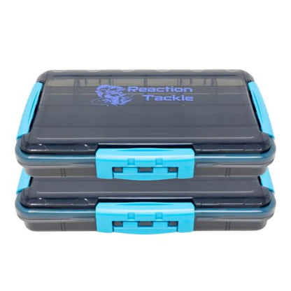 Reaction Tackle Premium Tackle Trays, Water Resistant Fishing Tackle Box Organizers with Triple Clip Closure, Removable Dividers and Clear View Design - 3700 (2-Pack) - size: 3700 (2-Pack)