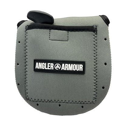 Angler Armour Spinning Reel Cover, Fishing Reel Cover, Neoprene Reel Cover, Spinning Reel Sleeve, Spinning Reel Case, Spinning Reel Protective Sleeve, Fits 1000, 2000, 3000, 3500 Reels (Titanium Gray) - color: Titanium Gray