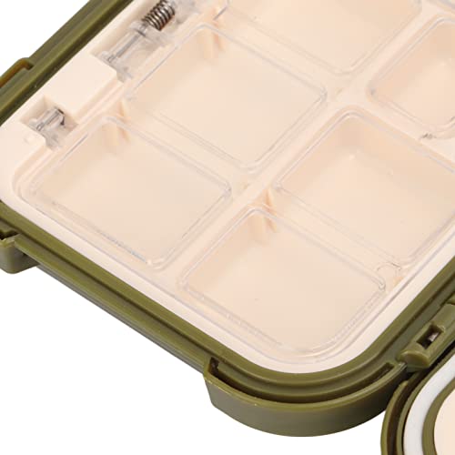 RiToEasysports Fishing Box PP Tackle Box Organizer with Transparent PC Inner Cover Lever Side Lock Sliding Switch and Movable Inserts for Fishermen Boat Kayak Shore Storage ([Small size] 16*9*5 cm) - size: [Small size] 16*9*5 cm