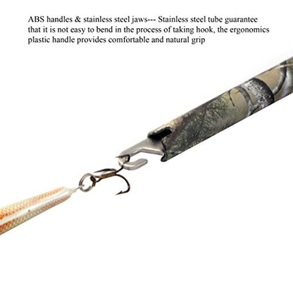 Fishing Hook Remover, Aluminum Fish Hook Remover Tool, Fish Hook Remover Tool Fishing Accessories 9.6in - color: Camouflage