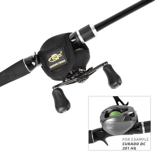 SF Low Profile Casting Baitcast Reels Cover Case Reel Pouch Glove for Fits 50 100 200 300 Series Baitcaster - color: Baitcast up to 200 Series/3 PCS
