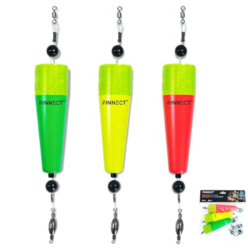 Popping Cork Fishing Floats, 3in/4in Weighted Fishing Bobbers, 3/6-Pack for Saltwater & Freshwater - size: 3in-3 Pack