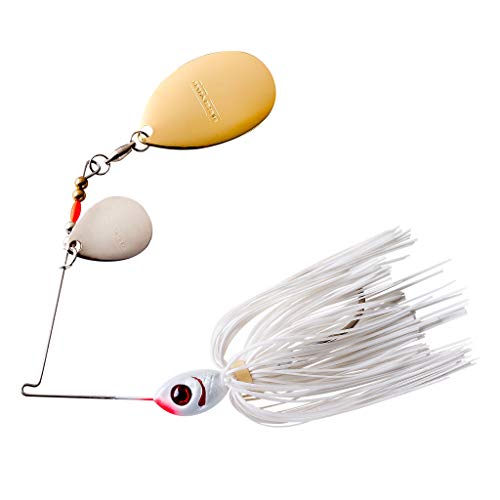 Booyah Colorado Blade Spinner-Bait Bass Fishing Lure - color: Snow White, style: Colorado/Indiana (3/8 Oz)
