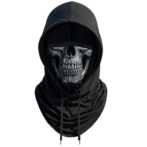 Skull Balaclava Hat for Women Men Sun UV Protection Summer Cooling Full Face Mask Cycling Hiking Fishing Outdoor Sports - color: Skull 01
