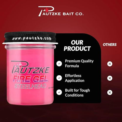 Pautzke Fire Gel Bait Scent Fishing Attractant, Long-Lasting Fish Scent Gel, Freshwater Saltwater Compatible, Strong Scent Trail, Easy Apply Lure Enhancer - color: 3-Anchovy