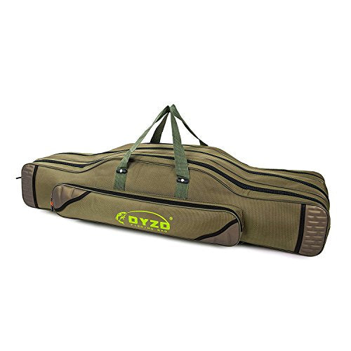 Fishing Rod Carrier Reel Case Bags Organizer Travel Carry Holder Pole Storage for Fishing and Traveling (3 layers/120cm-47.2inch) - color: 3 layers/120cm-47.2inch