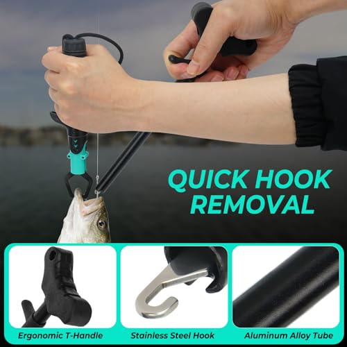 Jenseits Fishing Tool Kit, Fish Gripper, Fishing Pliers, Digital Fish Scale, Fillet Knife, Hook Remover & Fishing Accessories Set, Freshwater Saltwater Fishing Gear, Fishing Gifts for Men Angler - size: 6pcs (no scale)