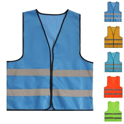 Fishing Vest - Work Vest for Men V Neck Zip Up Lightweight Breathable Sleeveless Utility Jackets Mesh Outwear Vests 2026 - color: 02# Blue